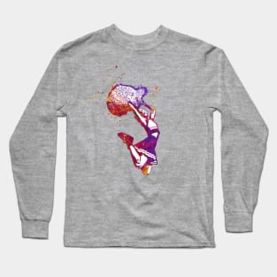 Cheeleader jumping with pom poms - 04 Long Sleeve T-Shirt